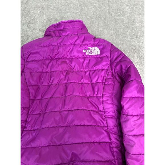 The North Face Reversible Fleeced Flower Patch Quilted Jacket Girls Size XXS - Picture 3 of 15